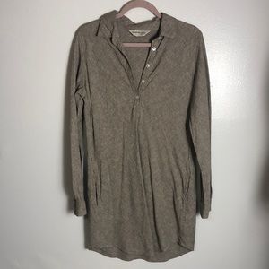Freedom Trail Neutral Linen Tunic Dress